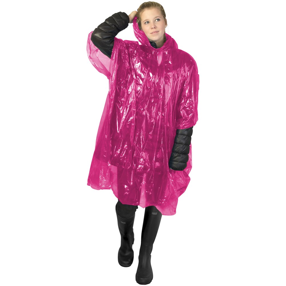 Ziva Einweg Regenponcho mit Hülle