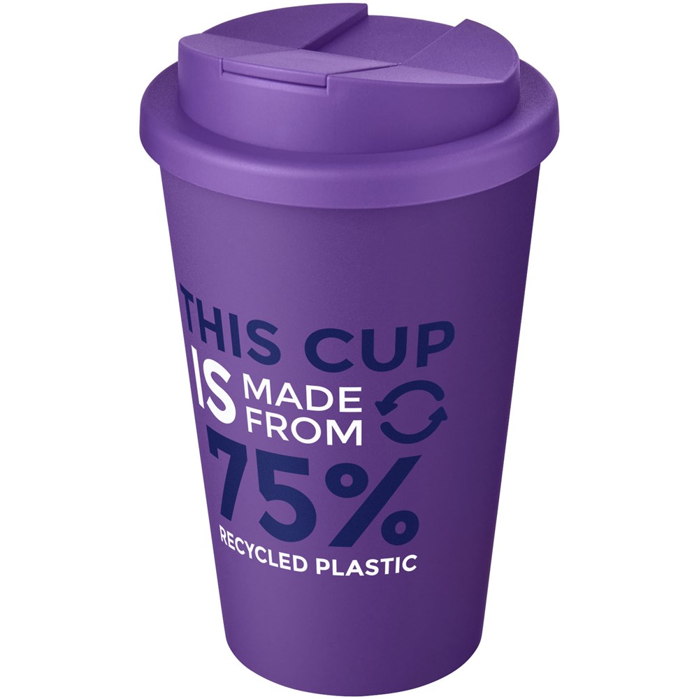 Americano® Eco 350 ml recycelter Becher mit auslaufsicherem Deckel