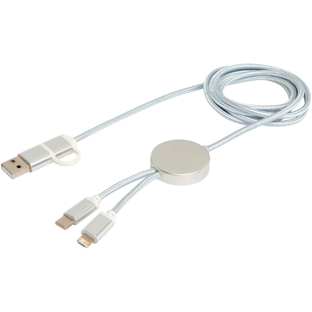 Alasia 150 cm 5-in-1 Kabel aus recyceltem Kunststoff für Datenübertragung und 27W Schnellladung