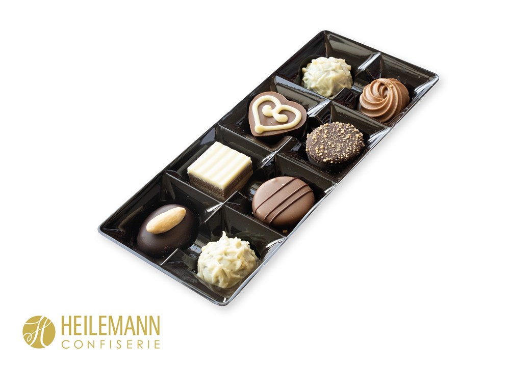 Heilemann Pralinés Auslese im Schuber 95 g  ,  Inhalt:  Heilmann Pralinés Auslese ohne Alkohol