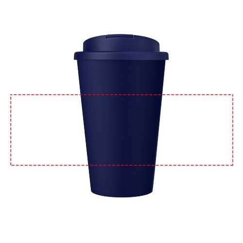 Americano® Eco 350 ml recycelter Becher mit auslaufsicherem Deckel