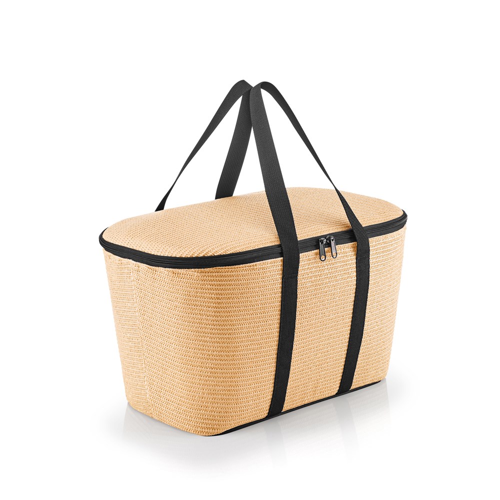 coolerbag raffia black