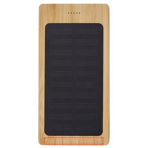 Alata 8000 mAh Bambus Solar-Powerbank