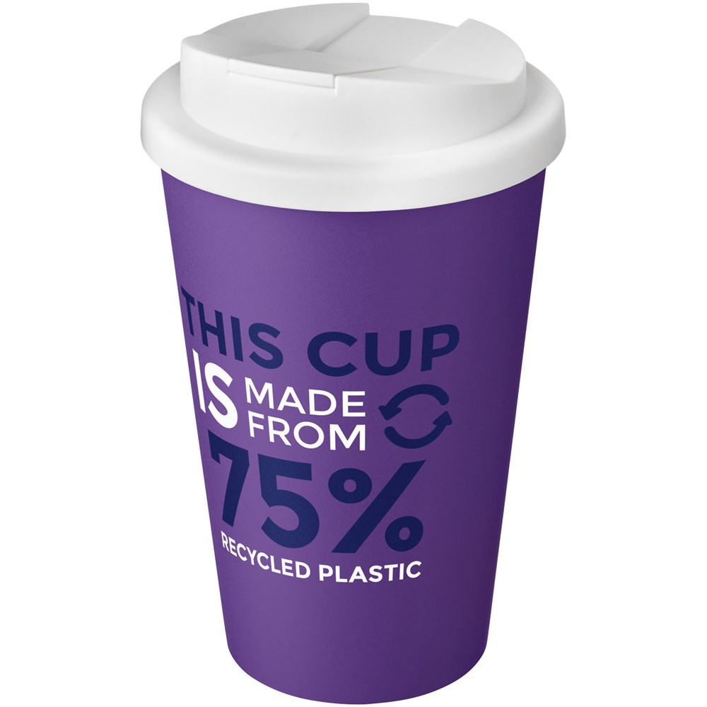 Americano® Eco 350 ml recycelter Becher mit auslaufsicherem Deckel