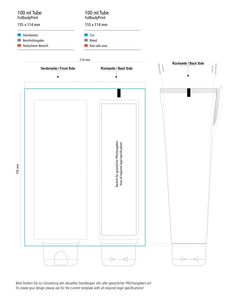 Body & After Sun Lotion (sensitiv), 100 ml Tube