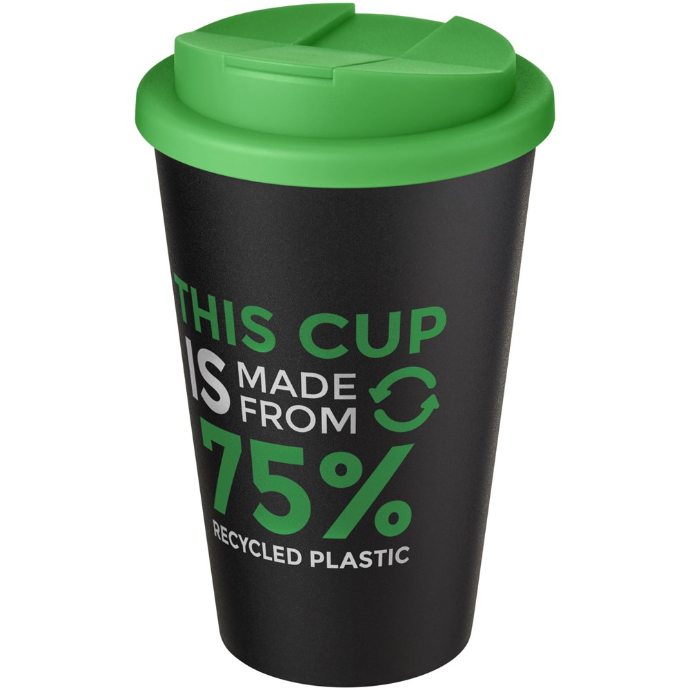 Americano® Eco 350 ml recycelter Becher mit auslaufsicherem Deckel