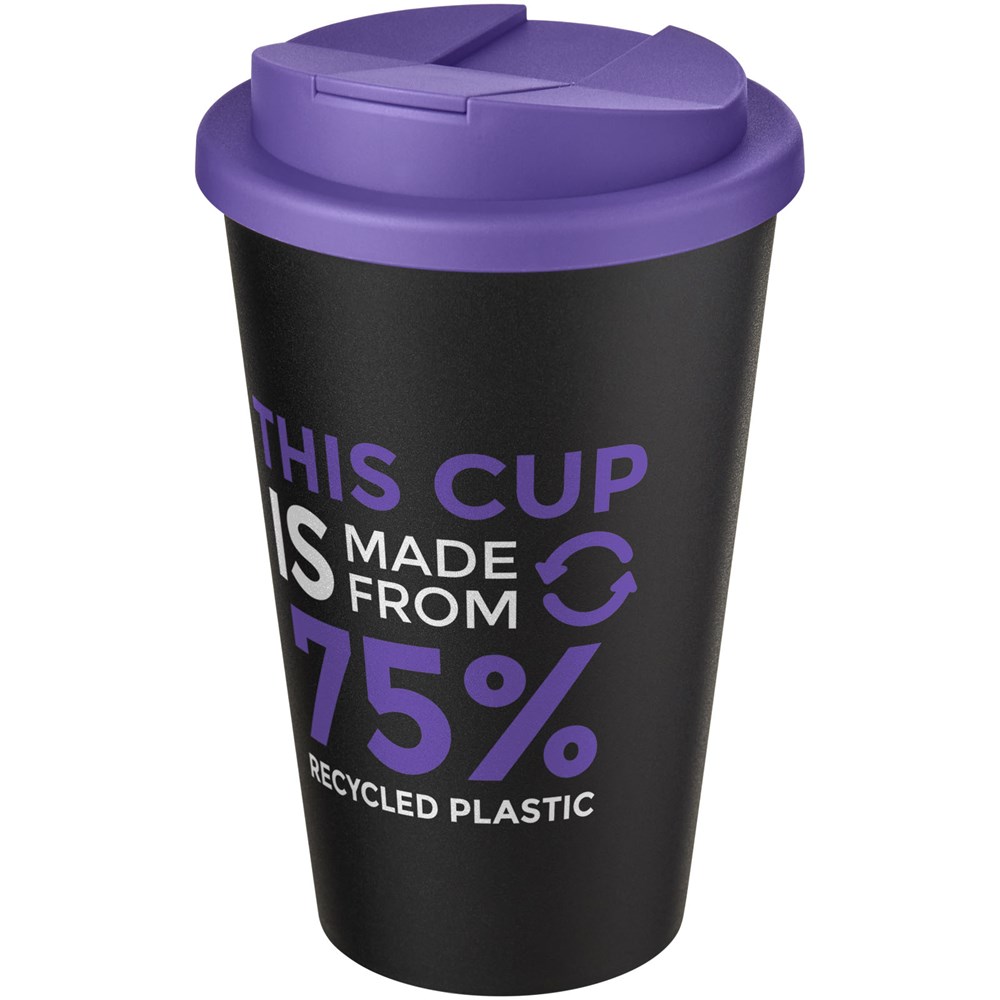 Americano® Eco 350 ml recycelter Becher mit auslaufsicherem Deckel