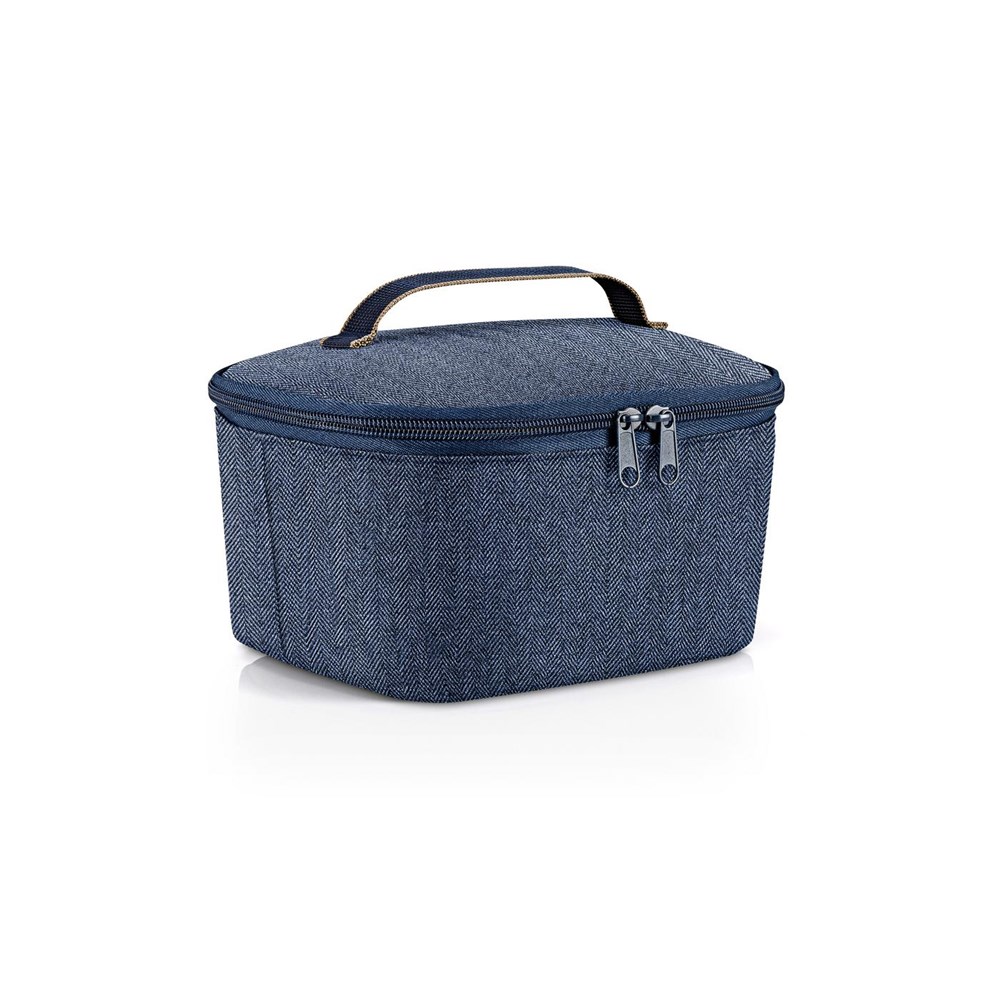 coolerbag S pocket herringbone dark blue