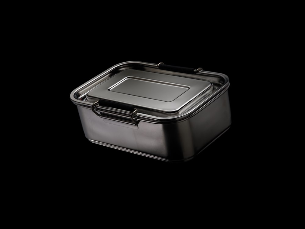 Auslaufsichere Lunchbox aus RCS recyceltem Stainless Steel