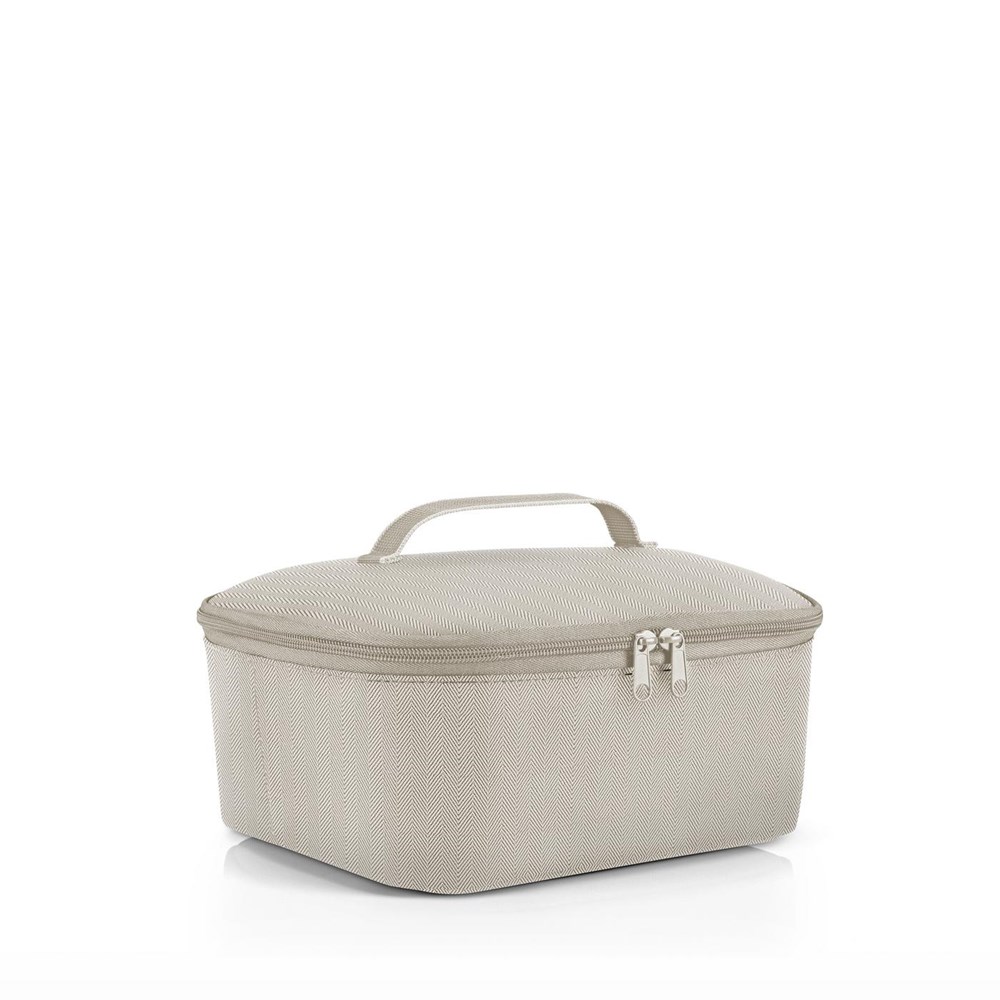 coolerbag M pocket herringbone sand